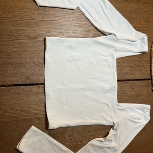 Babaton Contour Squareneck Longsleeve in white- small.  Used excellent condition